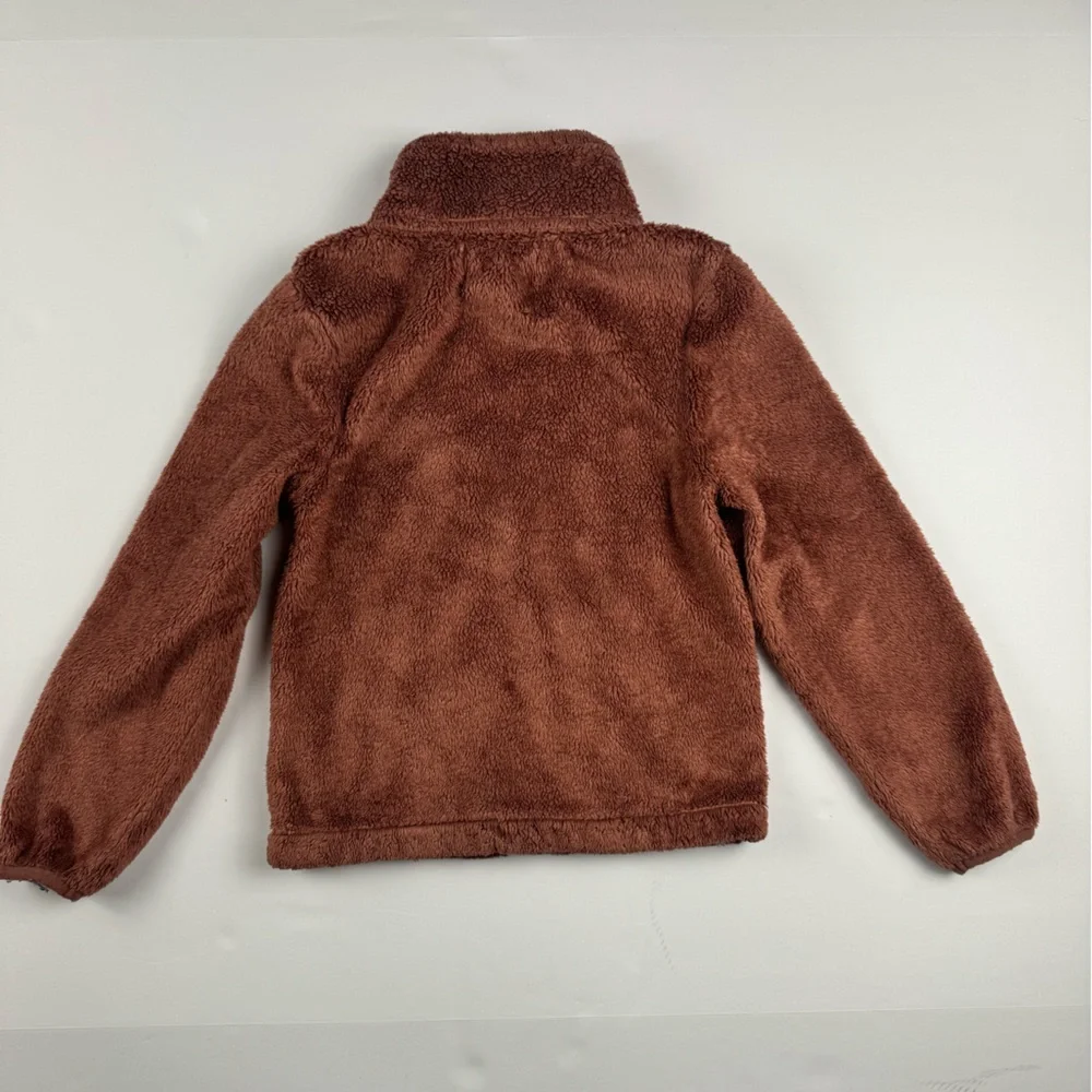 Tommy Bahama Brown Fleece Full Zip with pockets jacket size 5